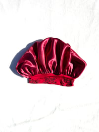 Image of Beauty Sleep Bonnet in Maroon 