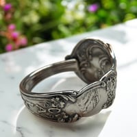 Image 2 of Antique Sterling Silver California Souvenir Spoon Ring