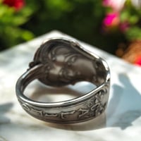 Image 3 of Antique Sterling Silver California Souvenir Spoon Ring