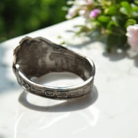 Image 3 of Vintage Sterling Silver Illinois Spoon Ring