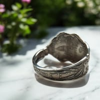 Image 4 of Vintage Sterling Silver Illinois Spoon Ring