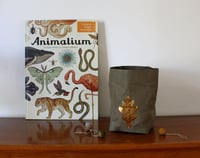 Image 2 of Golden oak leaf design washable paper baskets