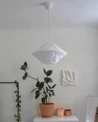 Image 1 of White washable paper lampshade UFO