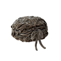 Image 4 of Brown Velvet Brain Hat 