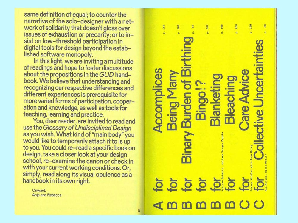 Image of BUCH Glossary of Undisciplined Design
