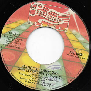 Jeanette "Lady" Day - Come Let Me Love You