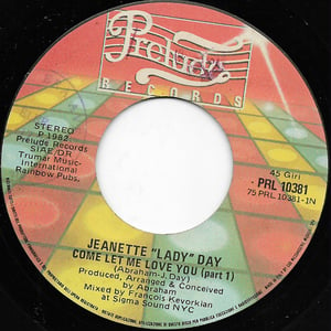 Jeanette "Lady" Day - Come Let Me Love You