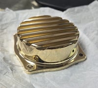 Image 1 of  Brass Finned Carb Tops Honda Shadow