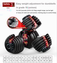 Image 3 of Adjustable Dumbbells + Rack