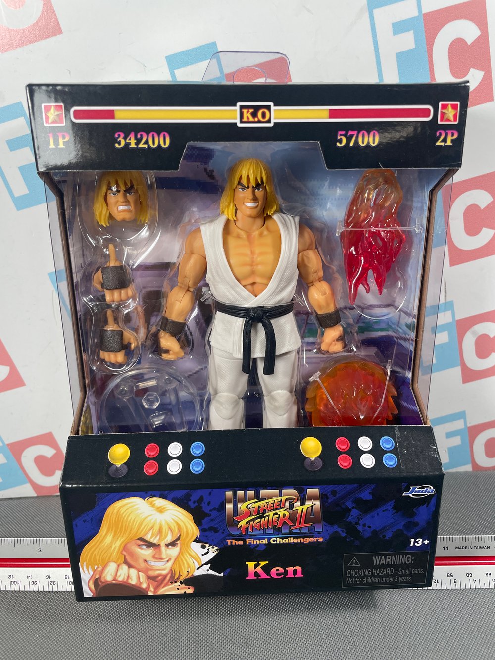 Jada Toys Street Fighter Ken (White Variant) Exclusive Brand New Sealed 