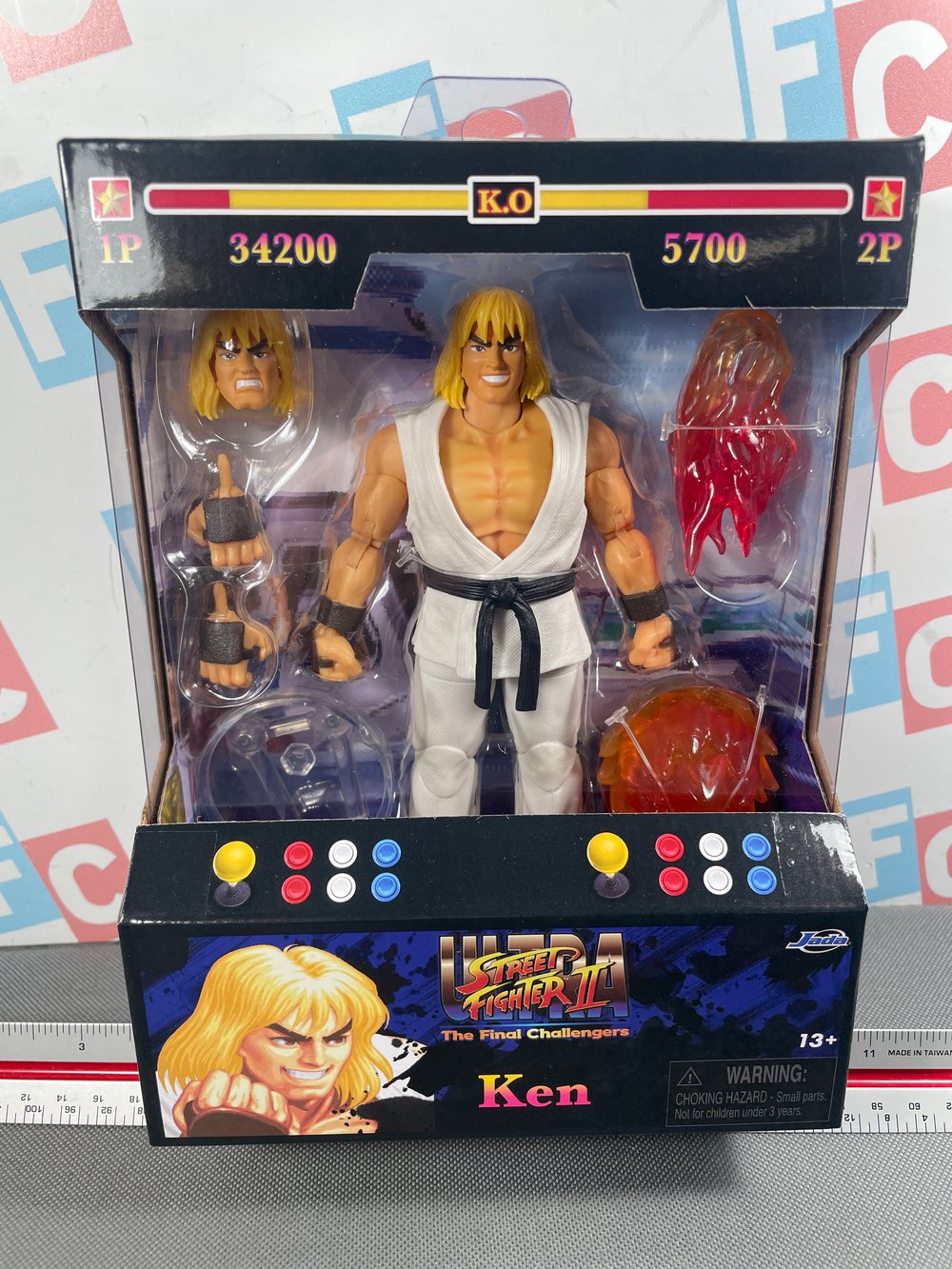 Jada Toys Street Fighter Ken (White Variant) Exclusive Brand New Sealed 