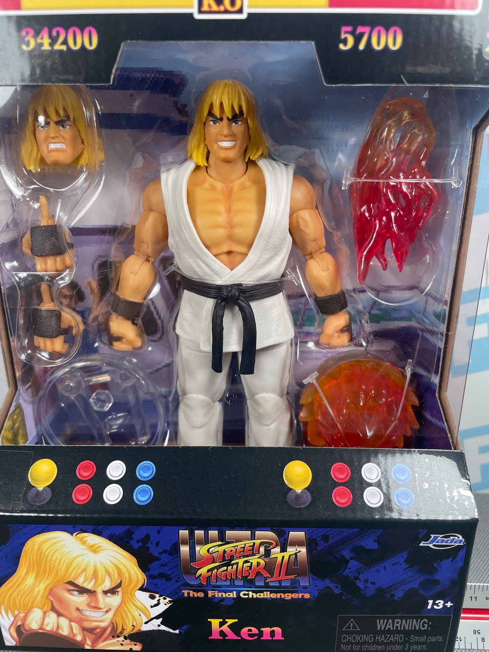 Jada Toys Street Fighter Ken (White Variant) Exclusive Brand New Sealed 