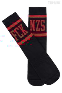 Image 2 of True Rebel Socks FCK NZS Stripes | 2 Colours
