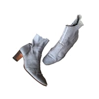 Image 1 of Woven Leather Ankle Boots