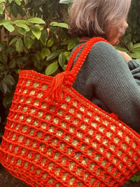 Image 5 of Moroccan Crochet Basket Bag