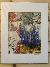 Matted, Unframed Abstract #1