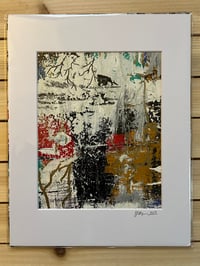 Unframed, Matted Abstract #2