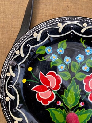 Image of folk art hanging plate collection