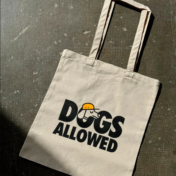 Dogs allowed - Cotton totebag