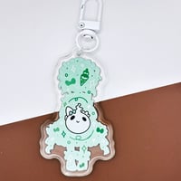 Image 2 of Mint Fantome Independent Vtuber 2.75" Epoxy Keychain