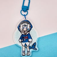 Image 3 of Gawr Gura Hololive  Vtuber 2.75" Epoxy Keychain