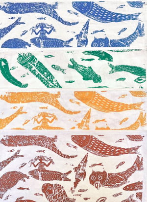 Persian Sea Creatures Placemats - Colour Edition