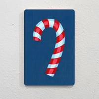 Candy Cane - Original Painting, 4" x 6"