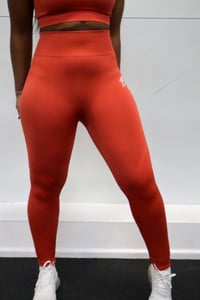 Image 1 of Women's Body Temple Seamless Leggings (3D Rust)