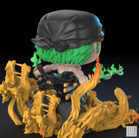 Image 3 of ZORO KING OF HELL (V2) ONE PIECE CUSTOM FUNKO POP