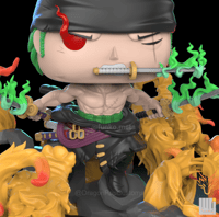 Image 4 of ZORO KING OF HELL (V2) ONE PIECE CUSTOM FUNKO POP