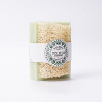 Image 3 of Eucalyptus Spearmint Goat's Milk Loofah Soap