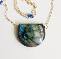 Image 4 of Labradorite Gorget Necklace