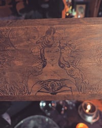 Image 2 of High priestess pyrography box 