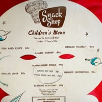 Image 3 of Alien - Take me to your Leader - Snack Shop Childrens Menu mask (1960s)