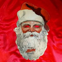 Image 1 of Bradley Knitwear - Pfeiger Clothing Company Santa Claus mask (1940-50s) - Marshalltown, Iowa