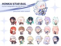 [HSR] Honkai Star Rail Holographic Stickers