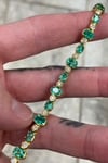 Emerald/Diamond Tennis Bracelet