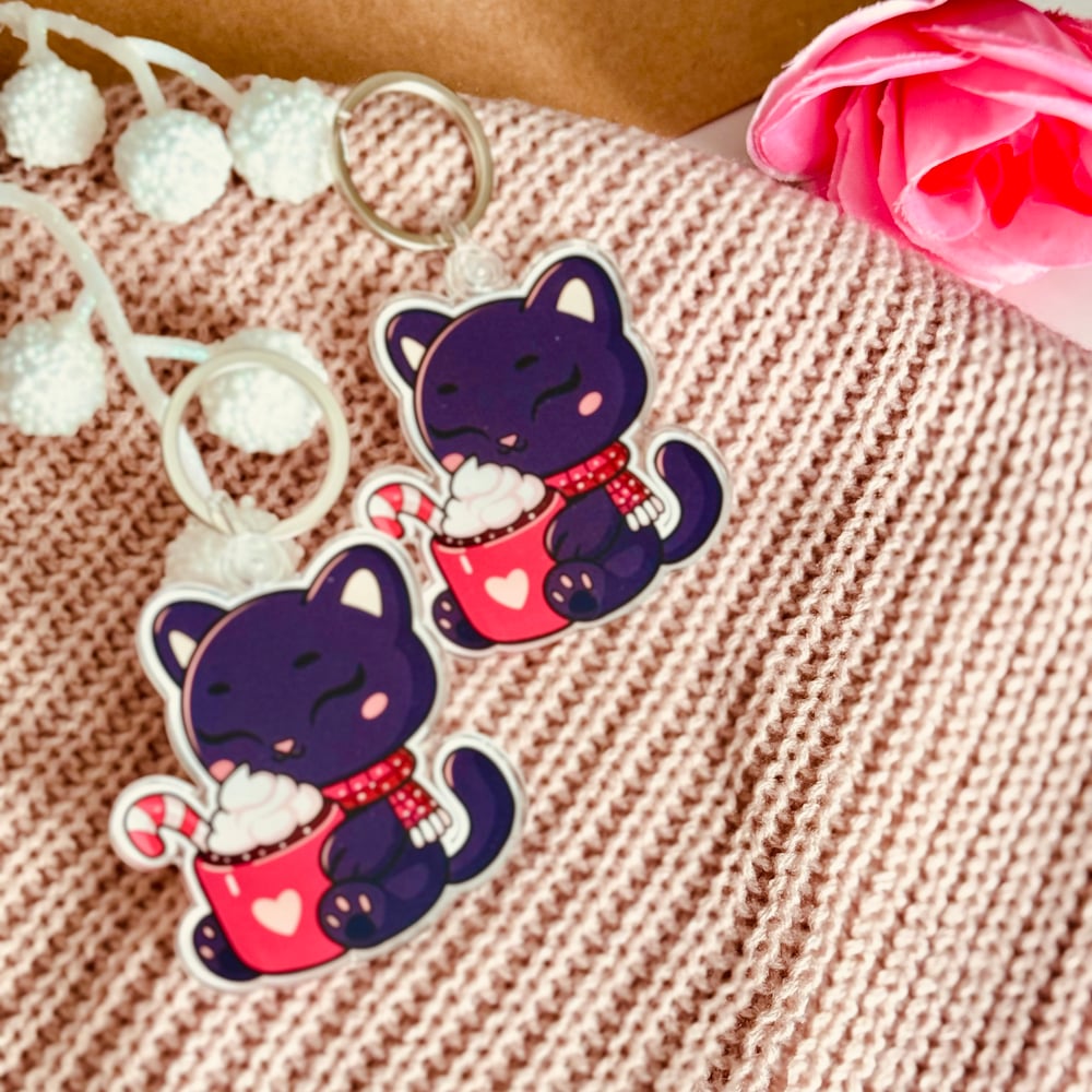 Image of Nyoka's Hot Coco Acrylic Keychain