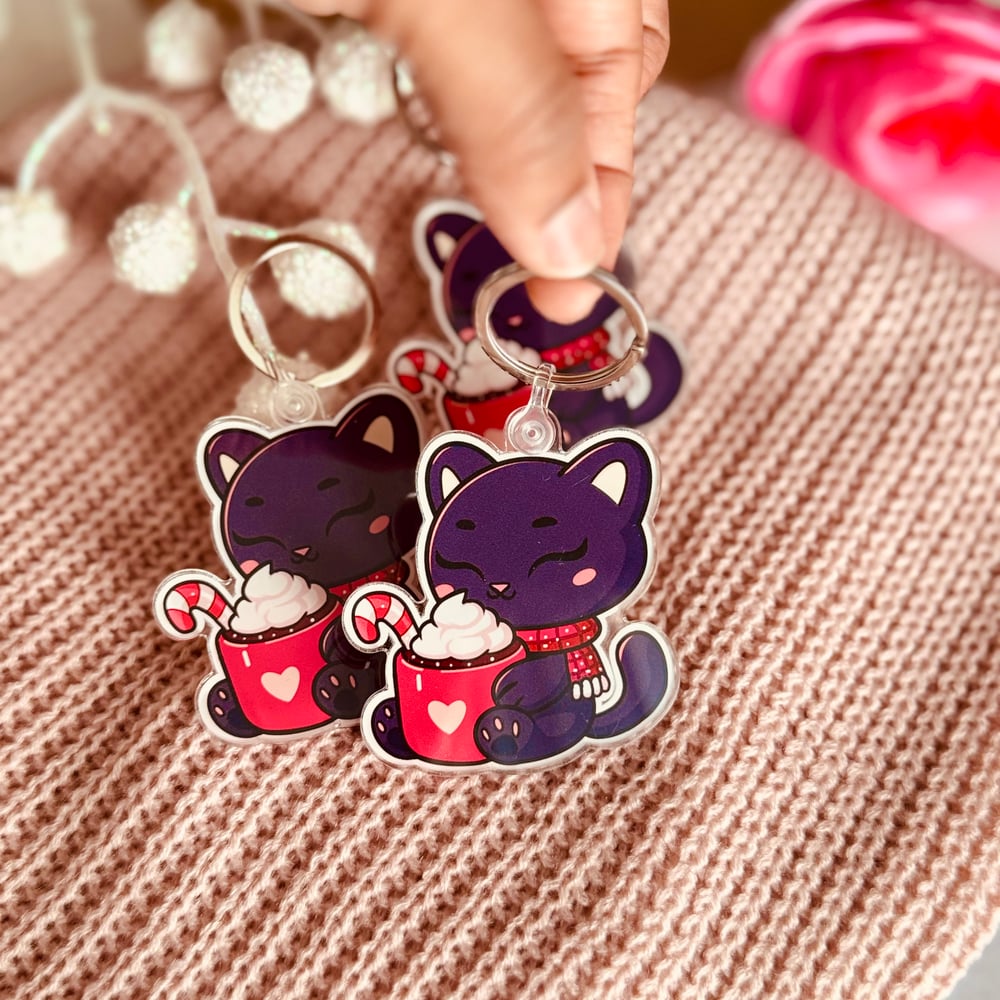 Image of Nyoka's Hot Coco Acrylic Keychain