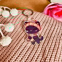 Image 2 of Nyoka's Cozy Hat & Scarf Keychain