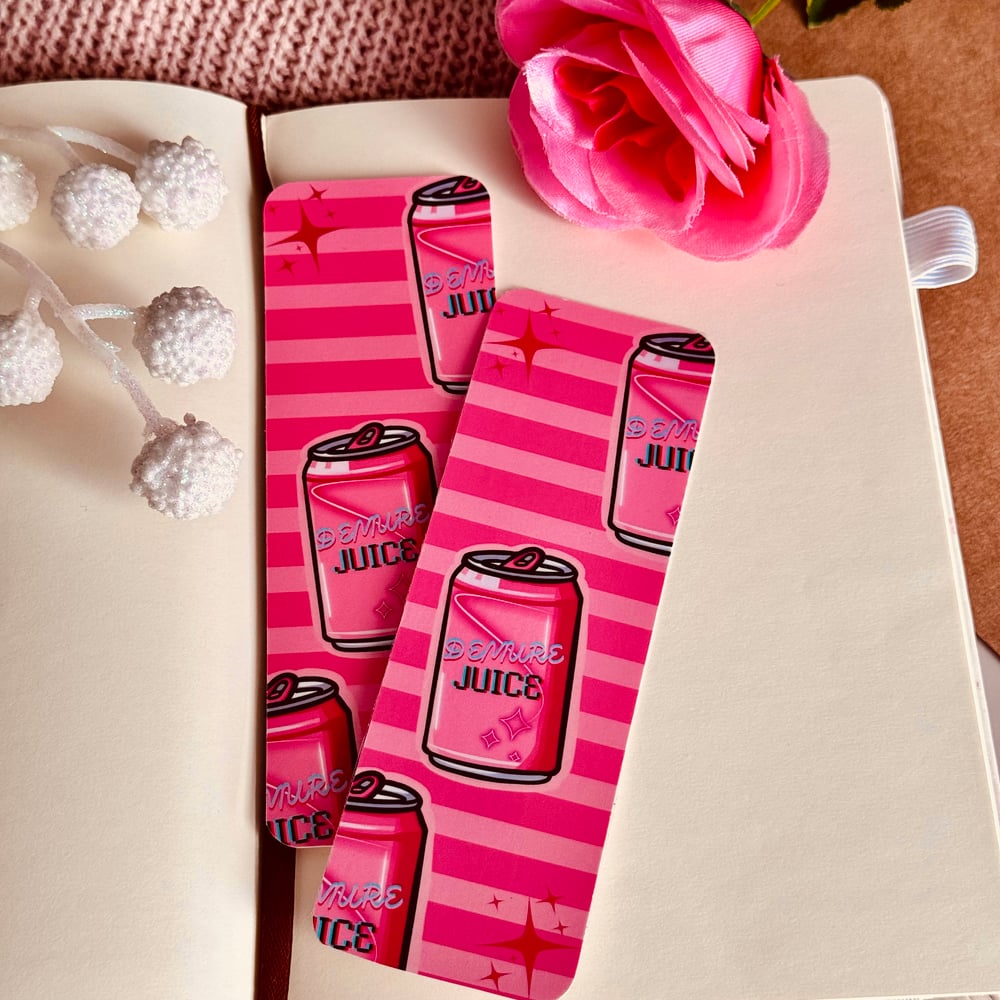 Image of Pink “Demure Juice” Bookmark