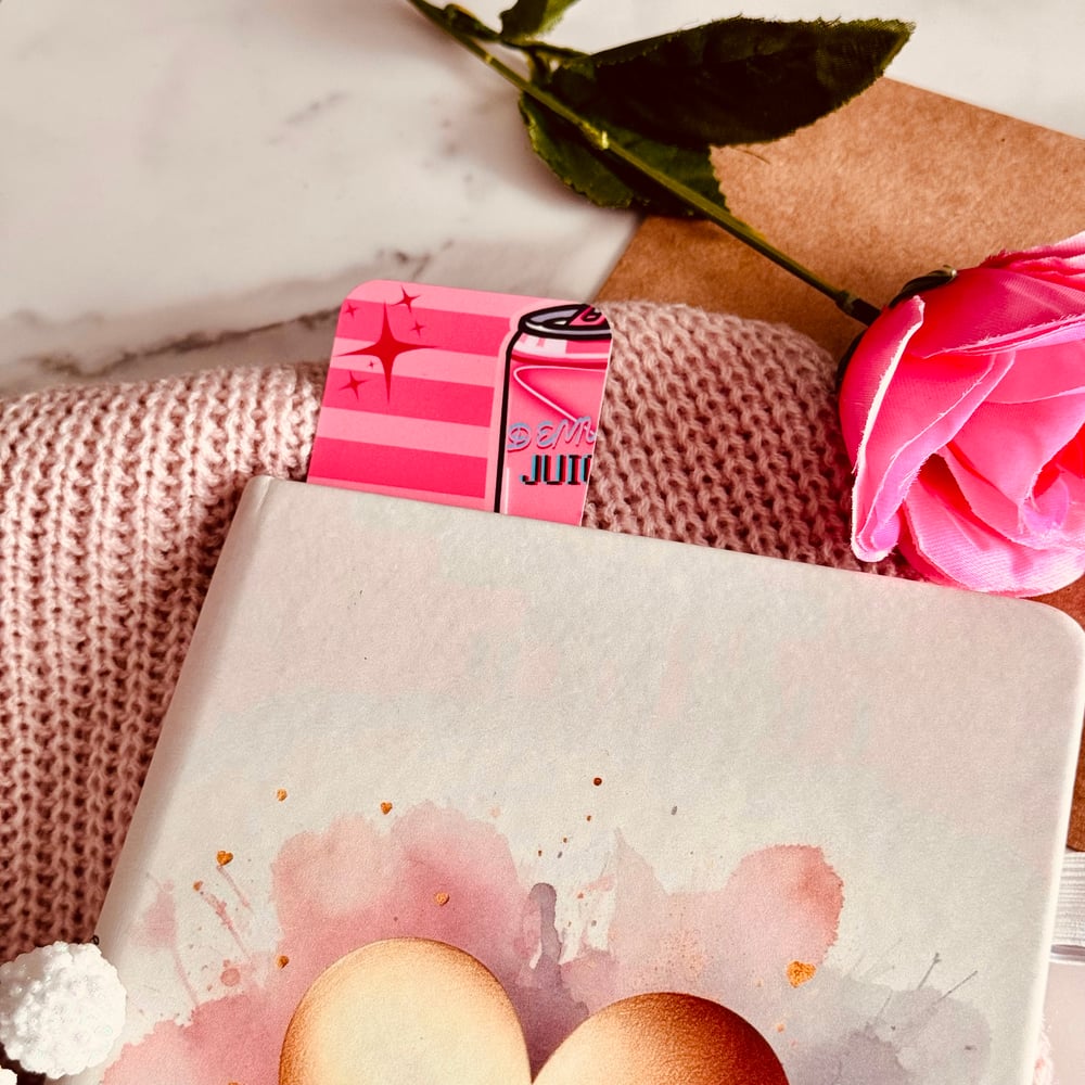 Image of Pink “Demure Juice” Bookmark