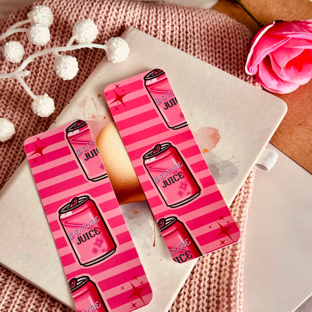 Image of Pink “Demure Juice” Bookmark