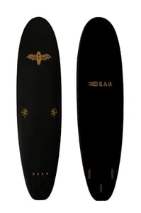 Image of DRAG - COFFIN 8'0 THRUSTER <br> BLACK/BLACK
