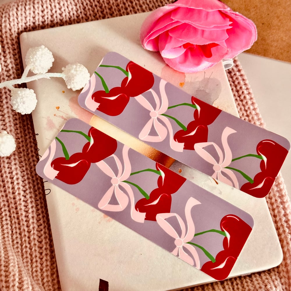 Image of Red Cherry Bookmark 