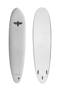 Image of DRAG - COFFIN 8'0 THRUSTER <br> WHITE/WHITE