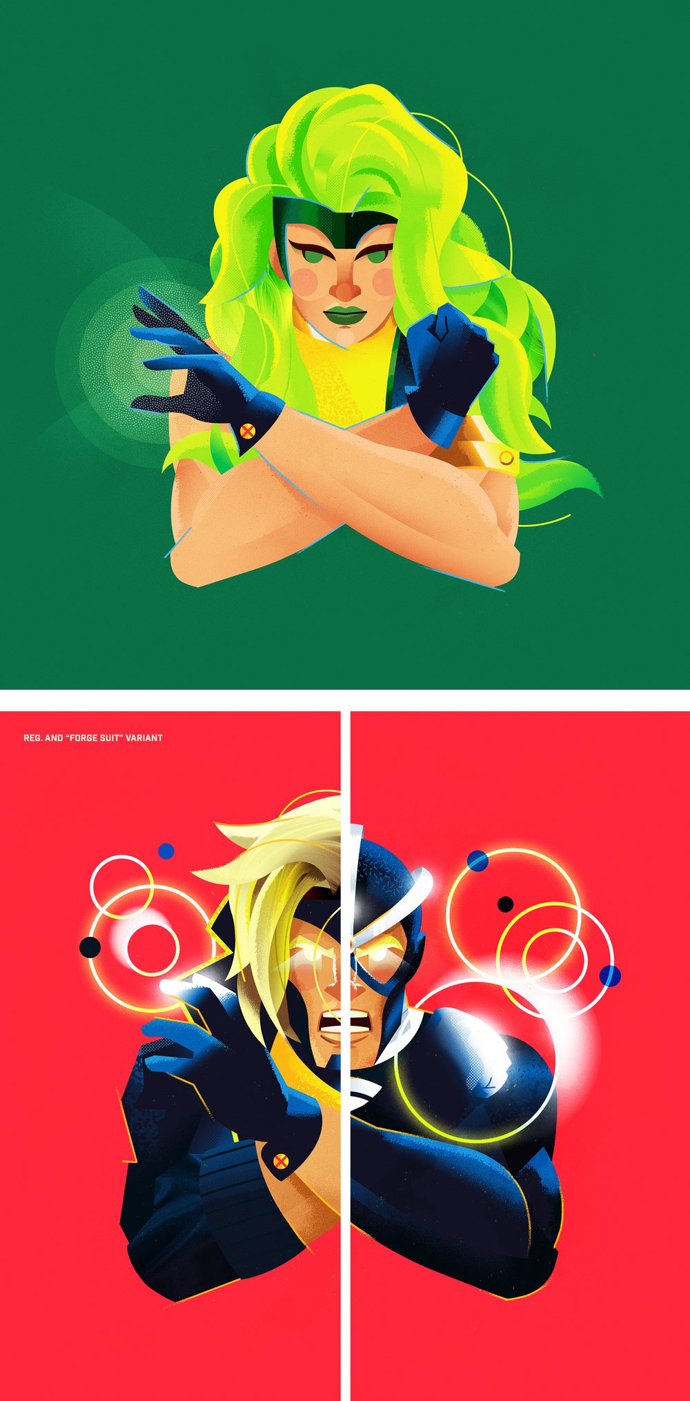 Portrait of Polaris / Portrait of Havok (Reg. & Forge Suit Variant)