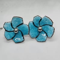 Image 4 of Dainty Flower Stud Enamel Earrings (EJ095)