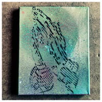 Spray Paint Original Hands On Canvas
