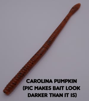 Image of 6.25" Spade Tail Trick Worm (8pk) (Traditional Colors)